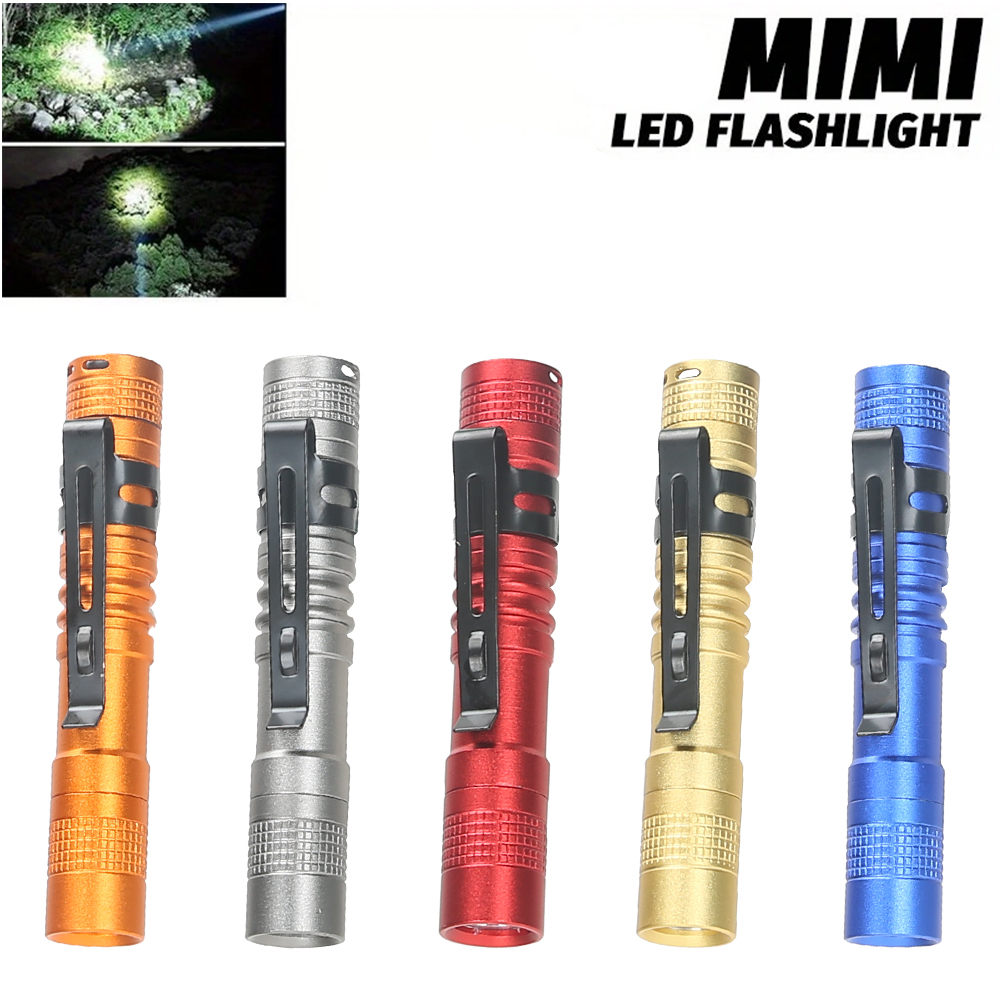 Outdoor Lighting Beacon - Tragbare Mini-LED-Stiftleuchte mit Clip, ultrahell, hohe