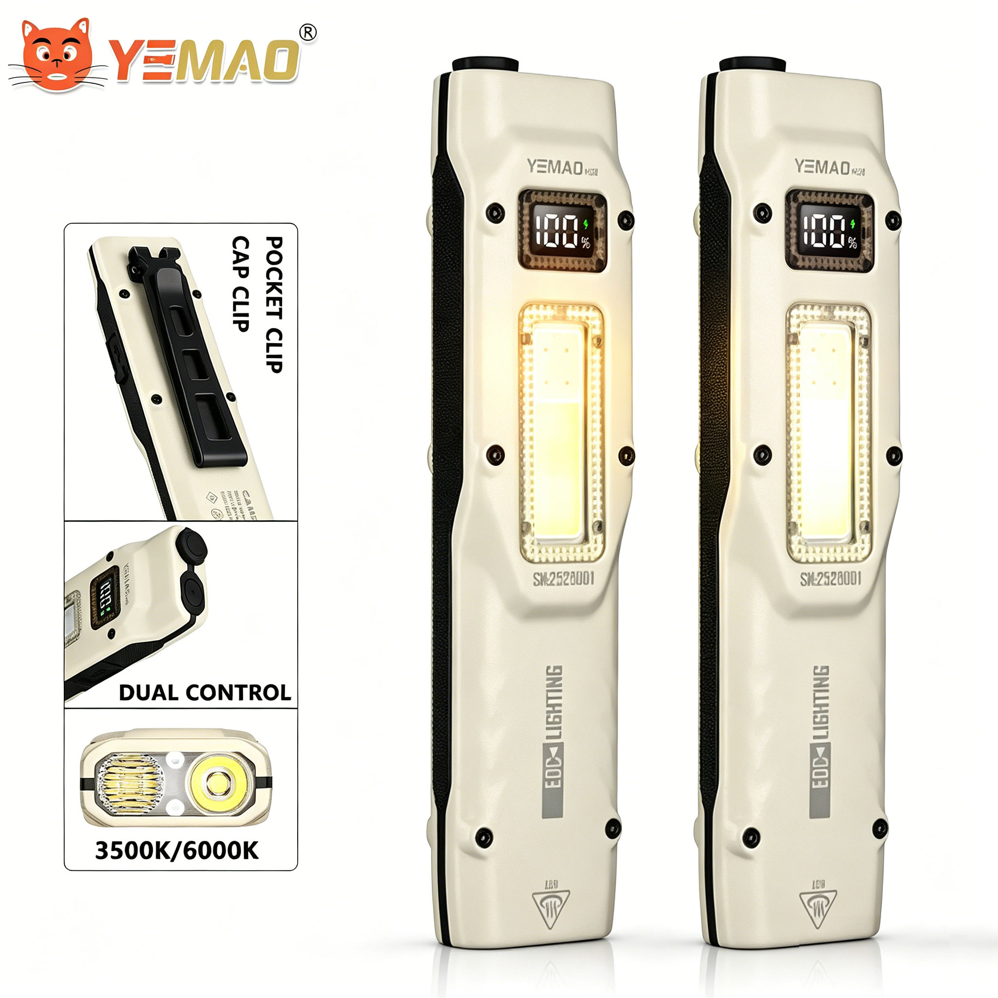 Outdoor Lighting Beacon - Tragbare 880LM YEMAO M28 Ultradünne taktische