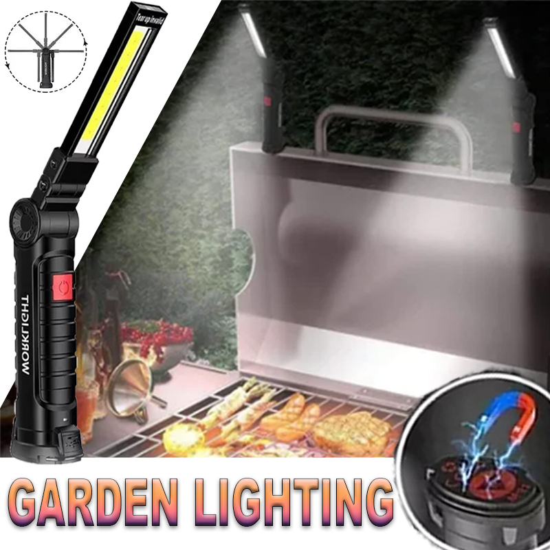 Outdoor Lighting Beacon - Tragbare LED-Taschenlampe mit Magnethaken, Outdoor-Reparatur-Arbeitsleuchte, wiederaufladbare
