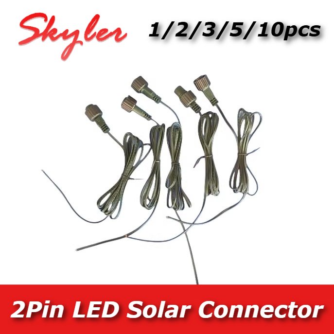 Outdoor Lighting Wire Connectors - 2-Pin-LED-Verbinder mit 25cm Verbindungskabel für Solar-Lichterketten
