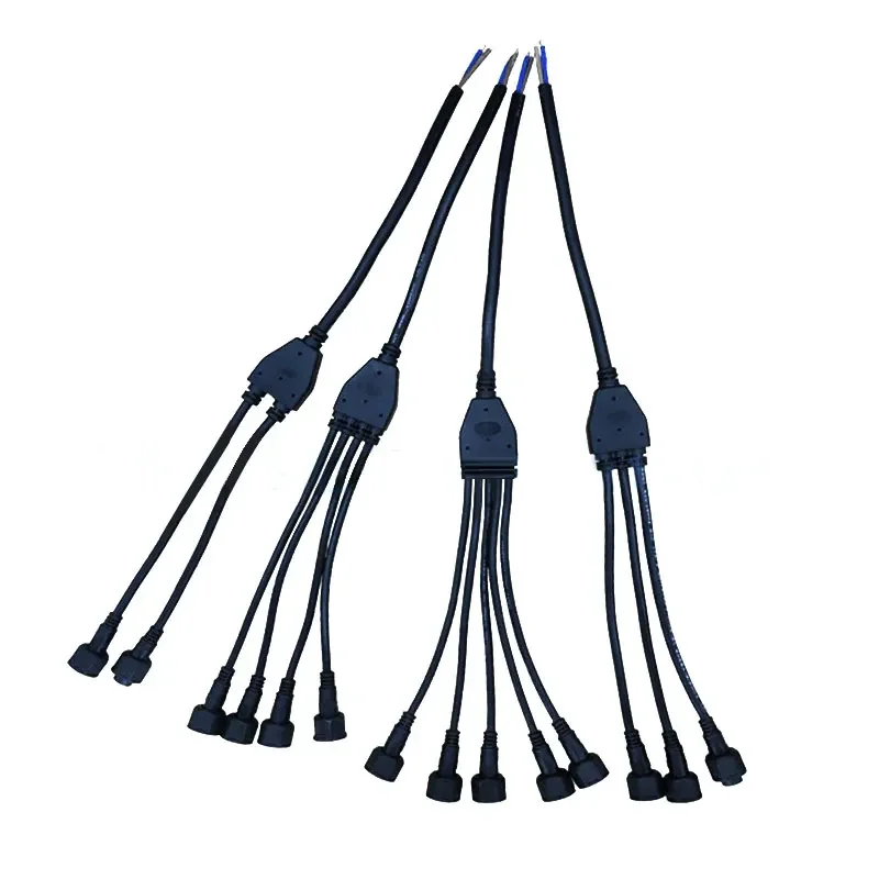 Outdoor Lighting Wire Connectors - Wasserdichter Y-Typ-Draht-Splitter-Adapter, IP67, 1 bis 2/3/4/5