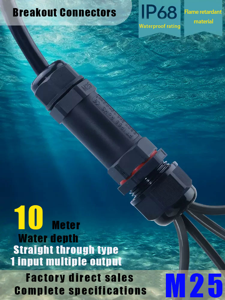 Outdoor Lighting Wire Connectors - IP68 Wasserdichter Steckverbinder, Montagetyp, Draht- und