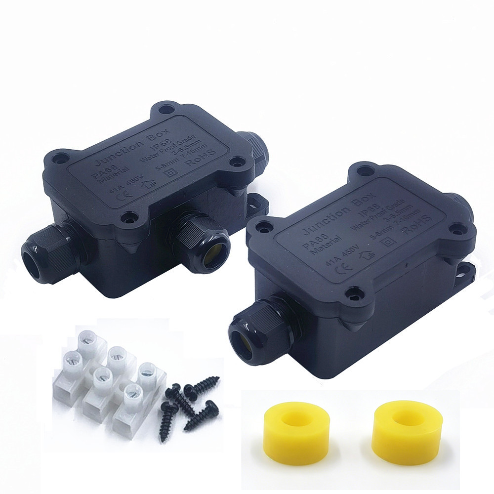 Outdoor Lighting Wire Connectors - IP68 Wasserdichte Anschlussdose 2/3-Wege Außenkabelverbinder, Elektrische