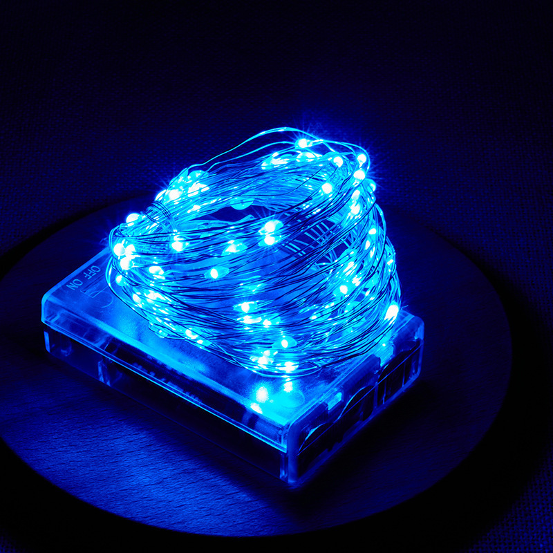 Outdoor Lighting No Wiring - Hochzeits- und Festbeleuchtung LED Silberdraht Lichterkette