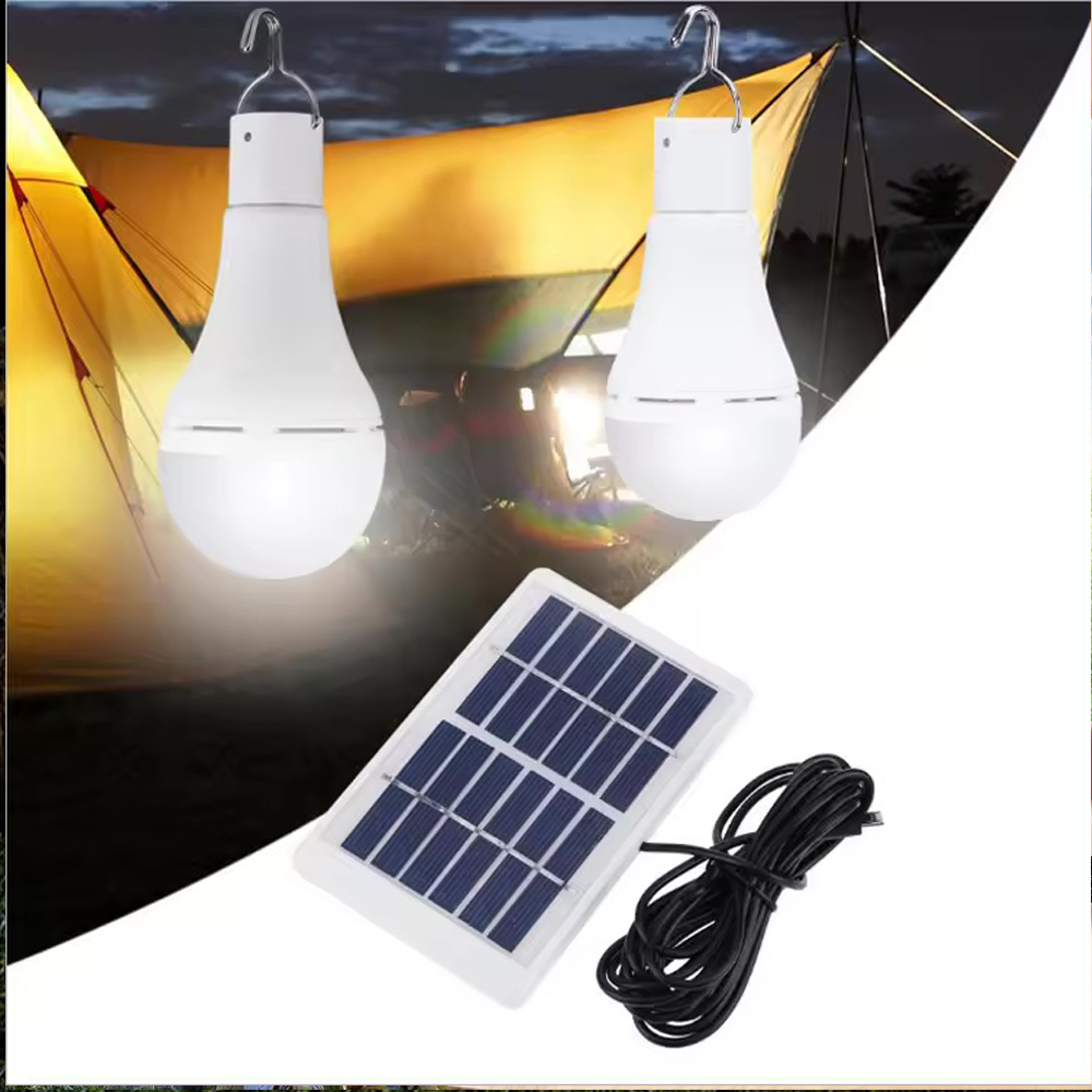 Outdoor Lighting For Front Of House - Solarleuchte, USB-geladen, hängendes Notfall-Sonnenlicht, 7 W/9