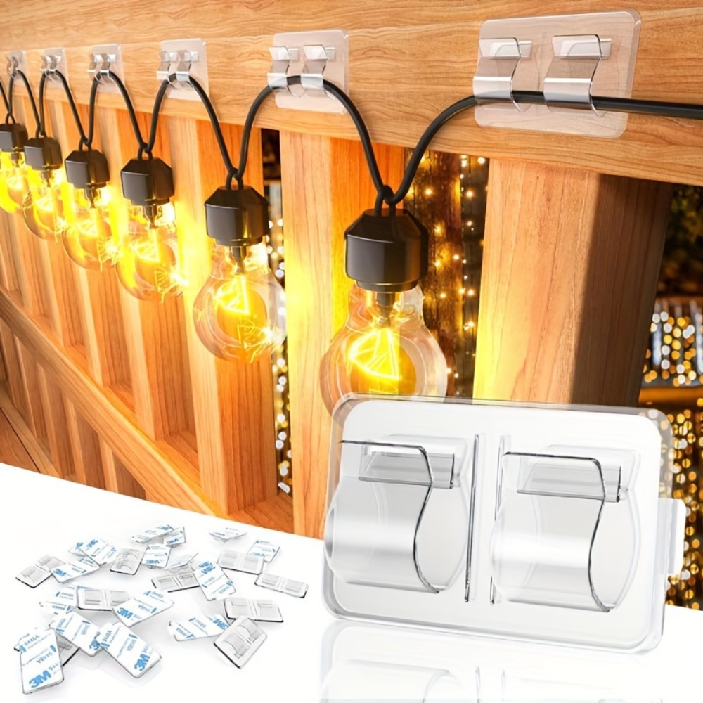 Outdoor Lighting Xmas - 4/10 Stück Haken für Lichterketten im