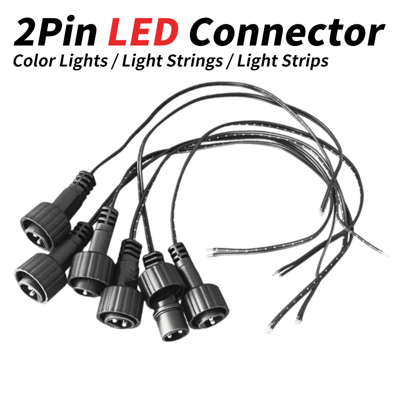 Outdoor Lighting Wire Connectors - 2-Pin LED-Stecker mit 25cm Kabel für