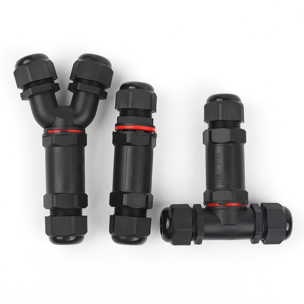 Outdoor Lighting Wire Connectors - IP68 M20/M25 Wasserdichter Steckverbinder I/Y/T-Form LED-Beleuchtung