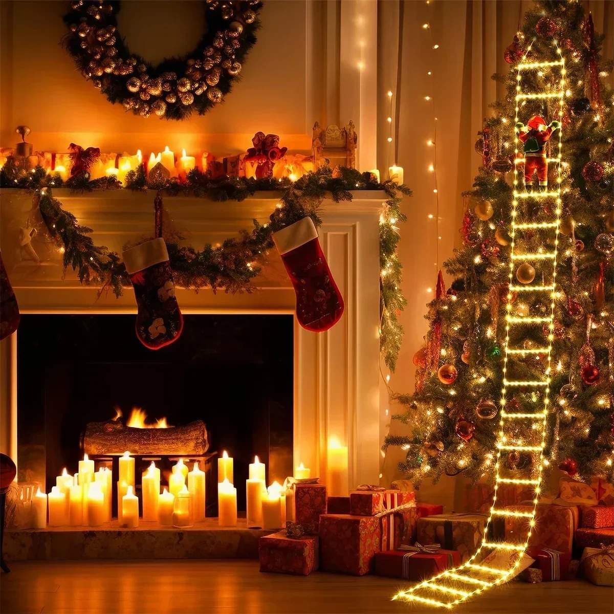 LED-Leiter Licht für Weihnacht – Outdoor Lighting Xmas Bewertung und Preis