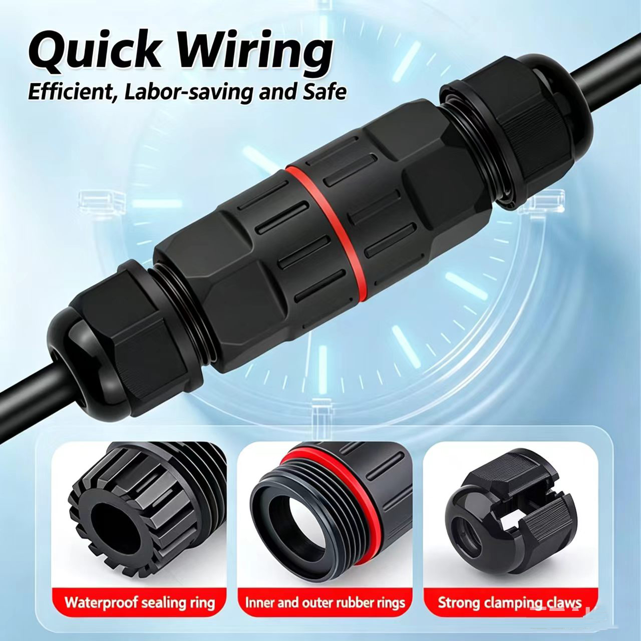 1 Stück 2-Pin-3-Pin-Kabelverbi – Outdoor Lighting Wire Connectors Bewertung und Preis