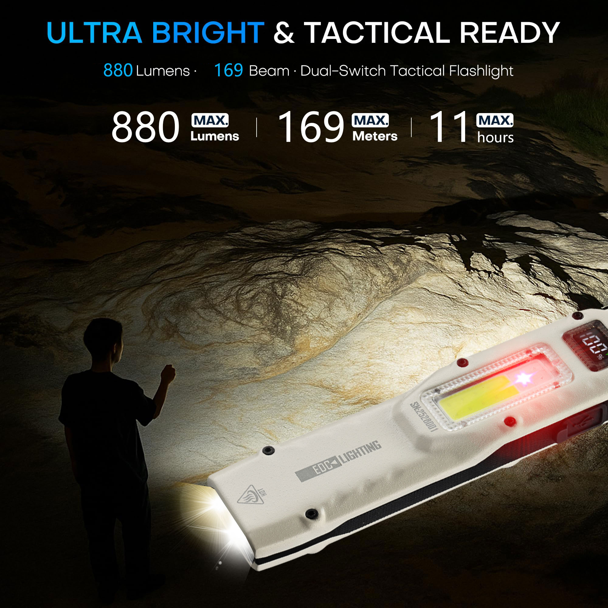 Tragbare 880LM YEMAO M28 Ultra – Outdoor Lighting Beacon Bewertung und Preis