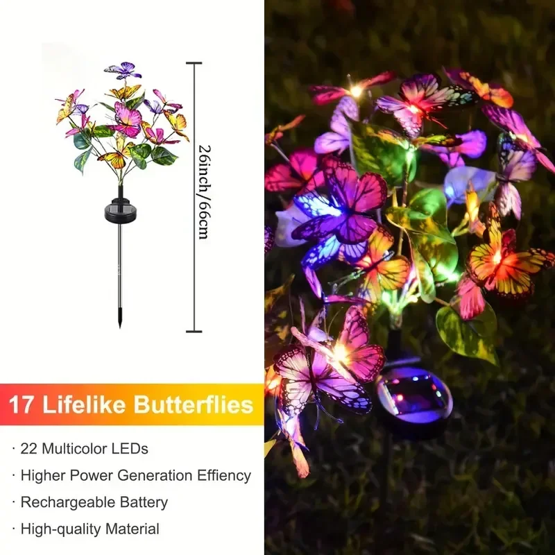 Solar-LED-Schmetterlings-Garte – Outdoor Lighting Xmas Bewertung und Preis
