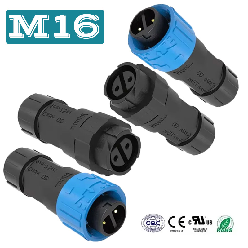 2Pin M16 Power Stecker Selbsts – Outdoor Lighting Wire Connectors Bewertung und Preis