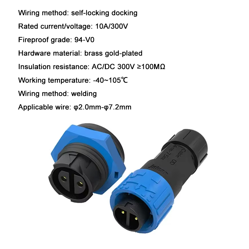 2Pin M16 Power Stecker Selbsts – Outdoor Lighting Wire Connectors Bewertung und Preis
