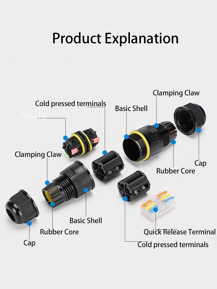 IP68 wasserdichte elektrische  – Outdoor Lighting Wire Connectors Bewertung und Preis