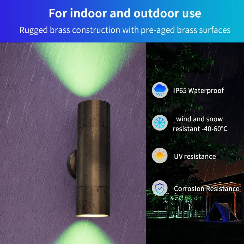 Langlebige Messing-LED-Außenwa – Outdoor Lighting Pathway Bewertung und Preis