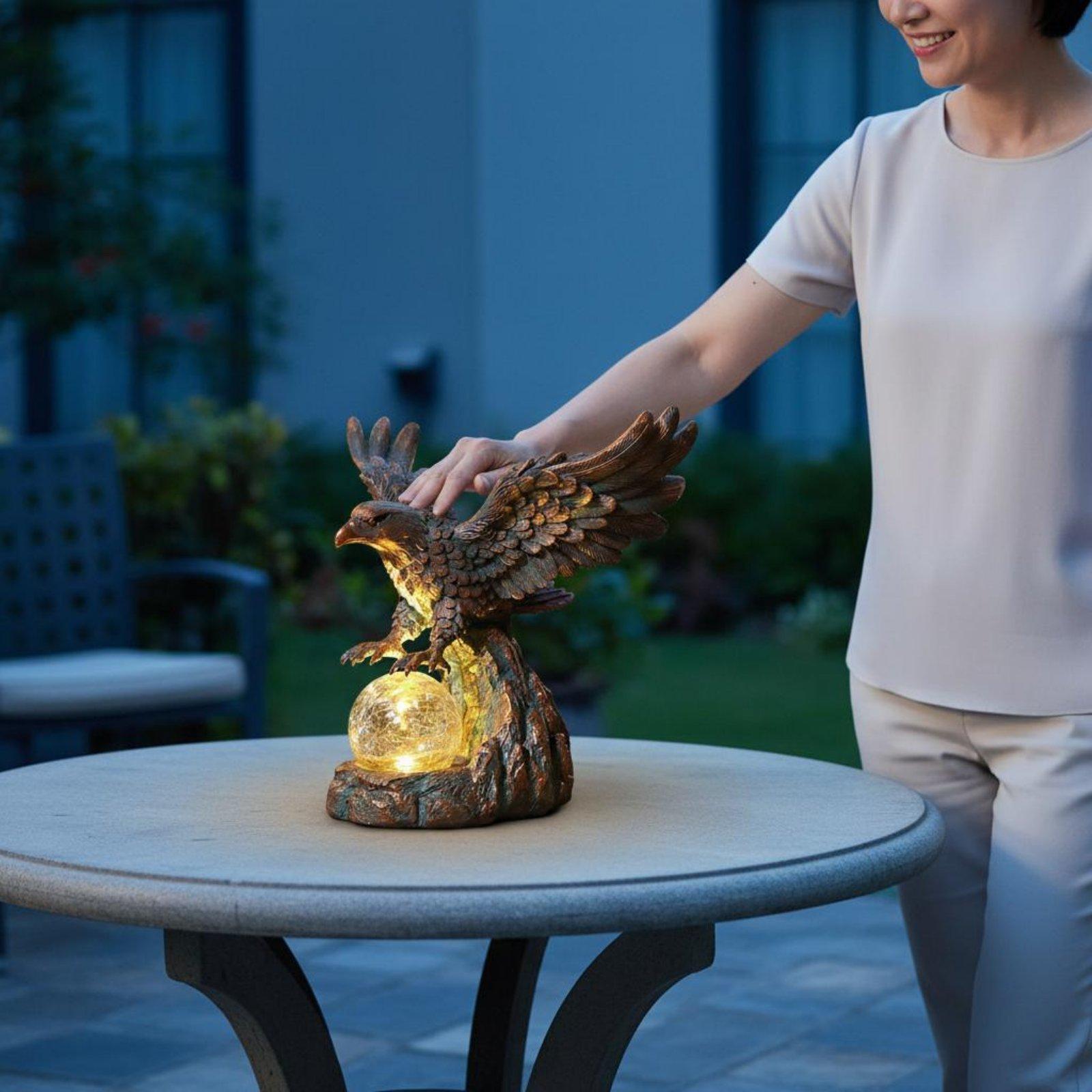 Solar-Adler-Statuenleuchte, wa – Outdoor Lighting Pathway Bewertung und Preis