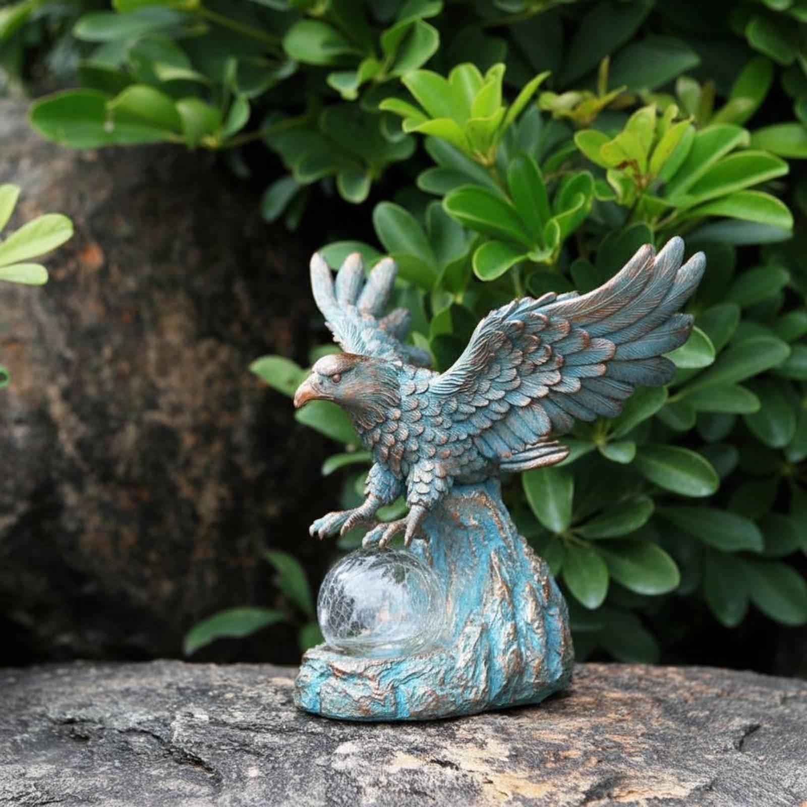 Solar-Adler-Statuenleuchte, wa – Outdoor Lighting Pathway Bewertung und Preis