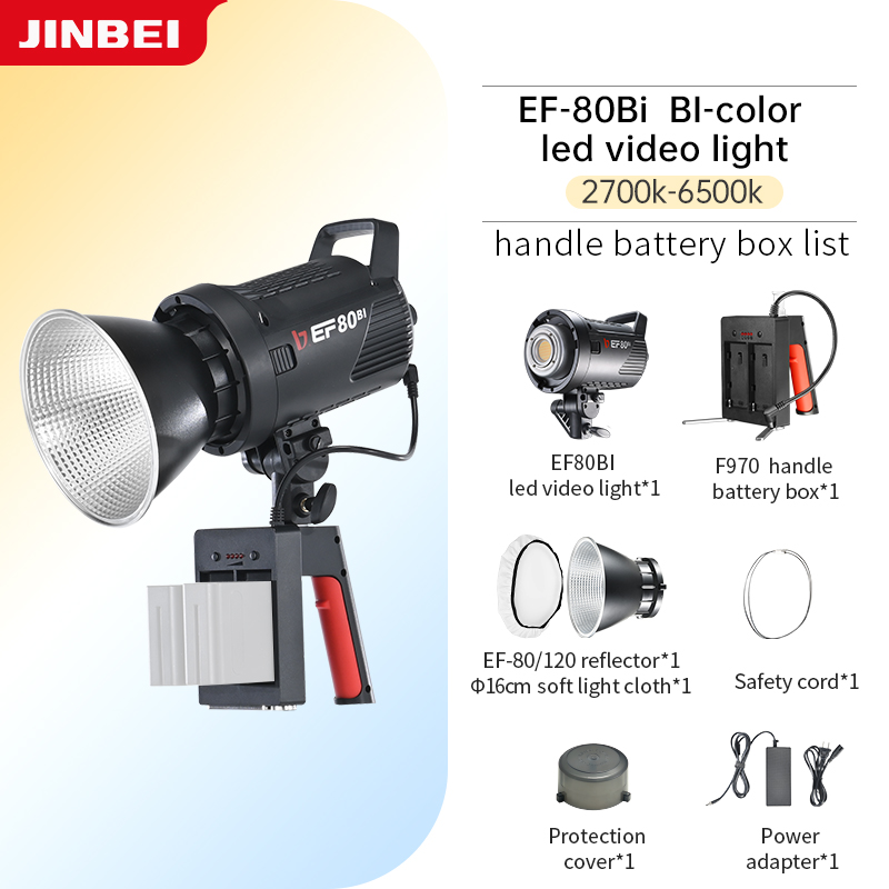 JINBEI EF-80Bi Tragbares LED-V – Outdoor Lighting Video Bewertung und Preis