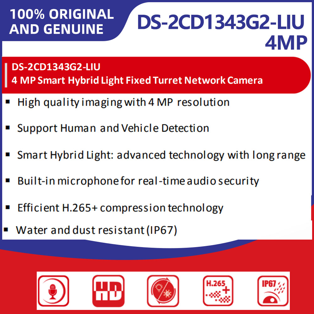 Hikvision DS-2CD1343G2-LIU 4MP – Outdoor Lighting No Electricity Bewertung und Preis