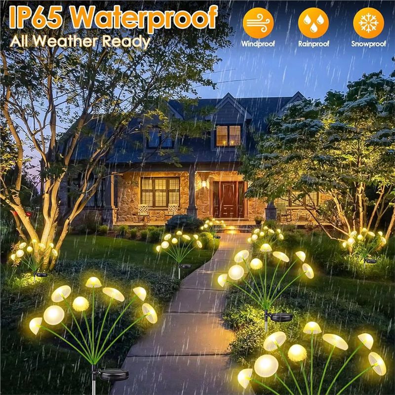 AB42-Solar-Pilz-Quallen-Pfahll – Outdoor Lighting Pathway Bewertung und Preis
