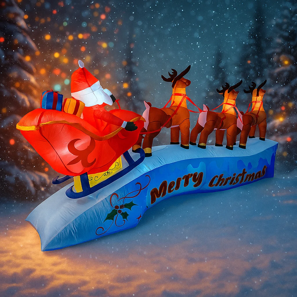 11,8 Fuß Weihnachtsmann Rentie – Outdoor Lighting Xmas Bewertung und Preis