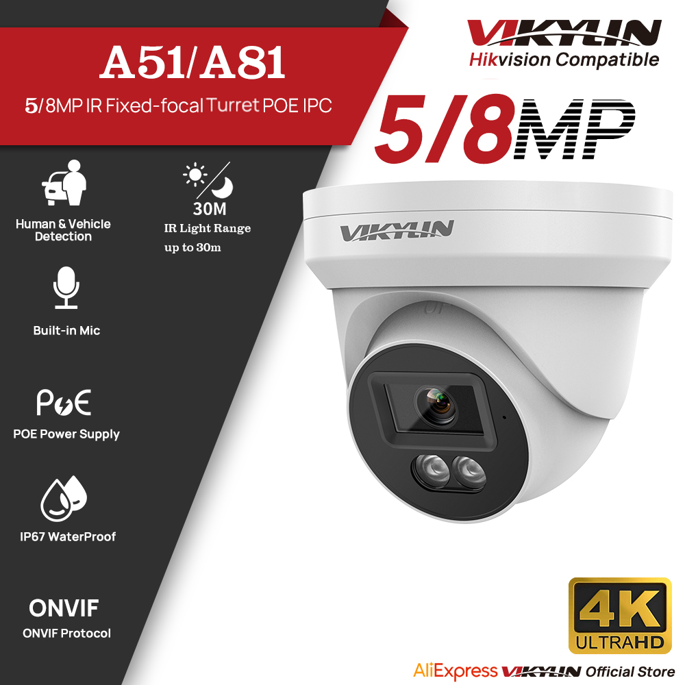 VIKYLIN 5/8MP HD IP-Sicherheit – Outdoor Lighting No Electricity Bewertung und Preis