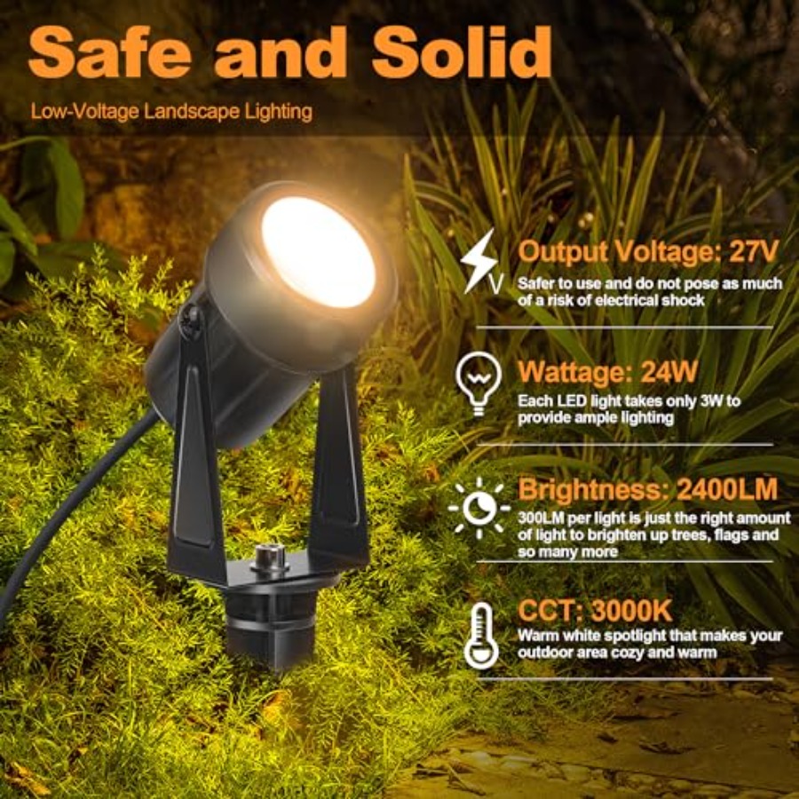 85,3FT LED-Außenbeleuchtung fü – Outdoor Lighting No Wiring Bewertung und Preis