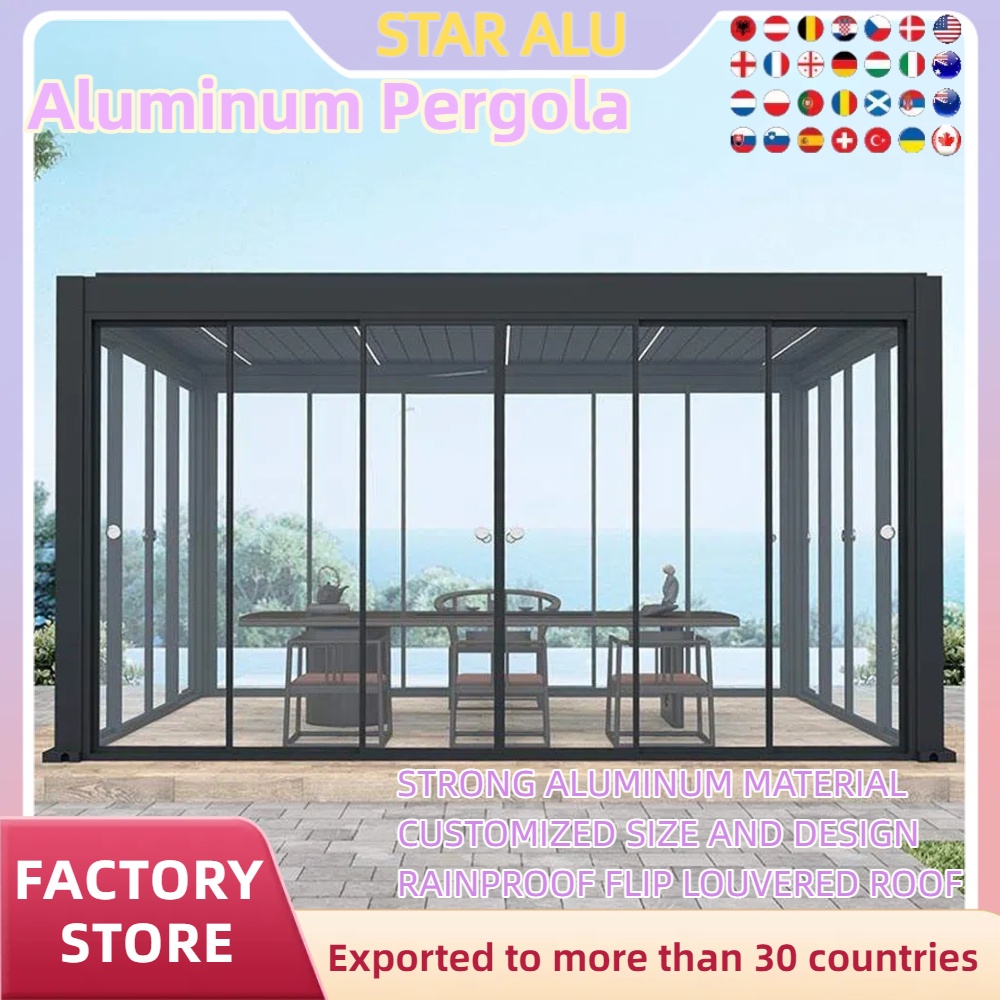 Aluminium Bioklimatische Pergo – Outdoor Lighting Restaurant Bewertung und Preis