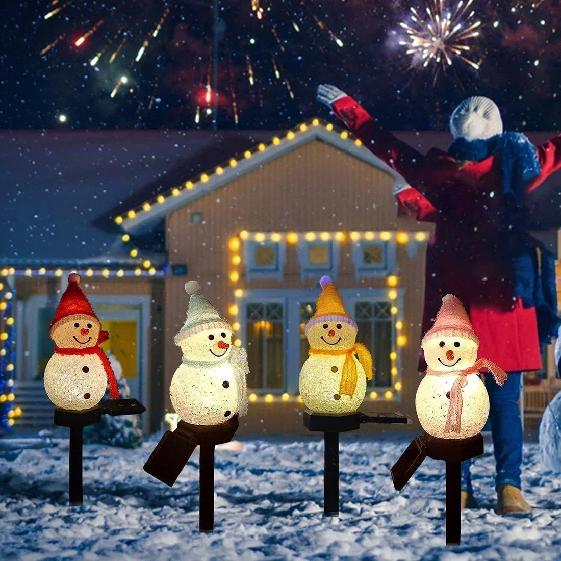 Weihnachts-Schneemann Solar-Ga – Outdoor Lighting Pathway Bewertung und Preis