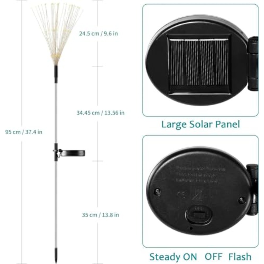 Solar-Feuerwerkslichter, Beleu – Outdoor Lighting Pathway Bewertung und Preis