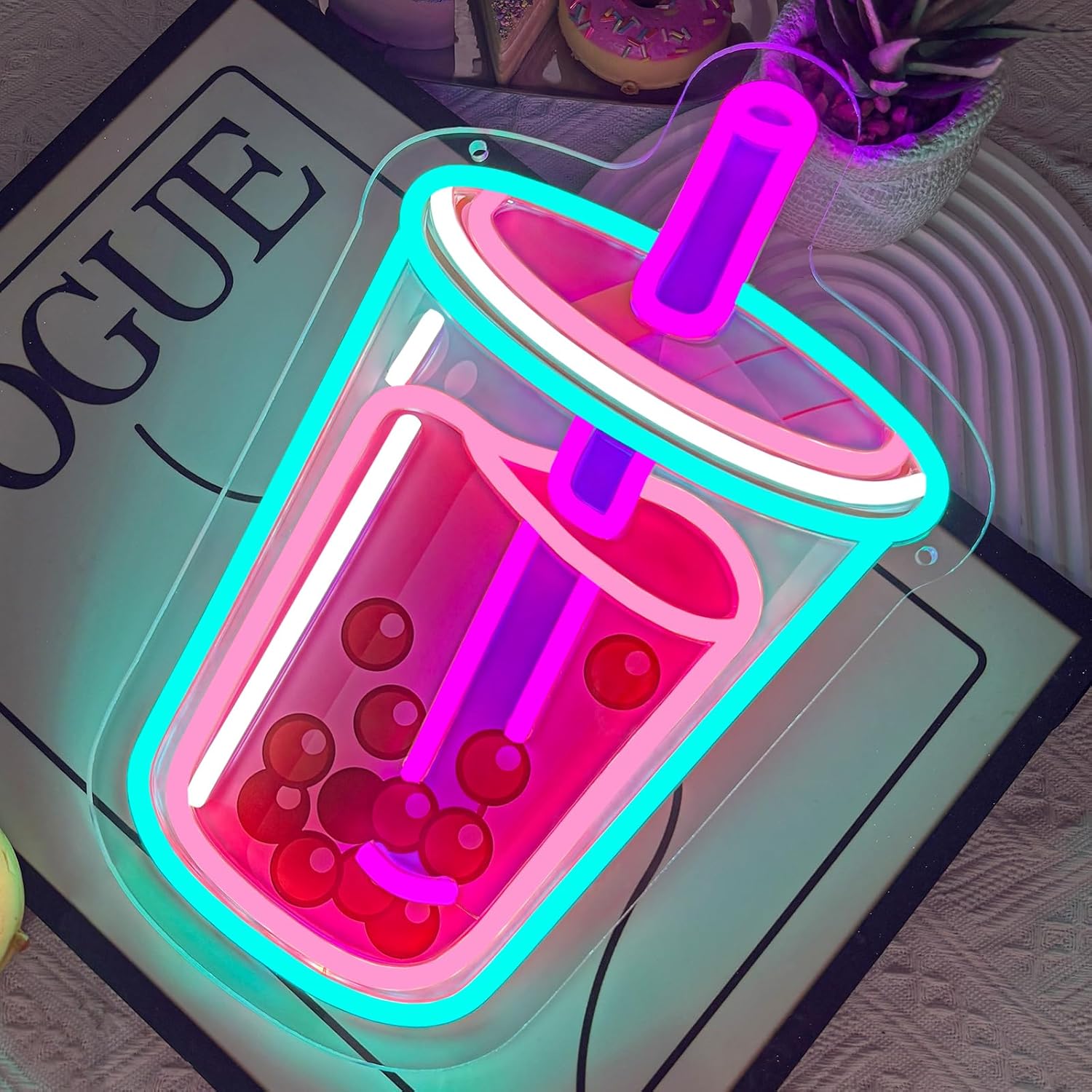 Bubble Tea Neon-Schild, USB-be – Outdoor Lighting Restaurant Bewertung und Preis